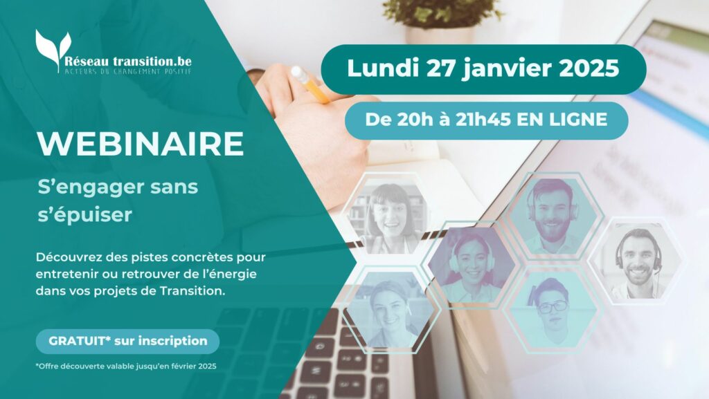 Webinaire : S'engager sans s'épuiser le lundi 27 janvier 2025