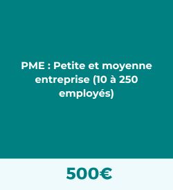 Tarif d'adhésion - Membre PME